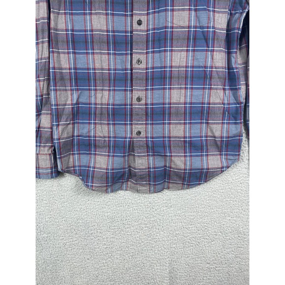 J. Crew Men's Button Up Plaid Shirt Size L Cotton Tailored woven - Picture 8 of 8